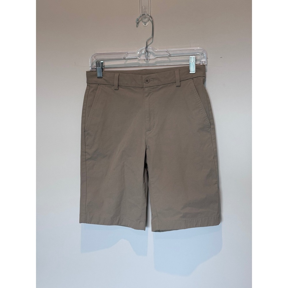 Vineyard Vines Performance Khaki Shorts Boys 16 Tan Adjustable Waist uniform